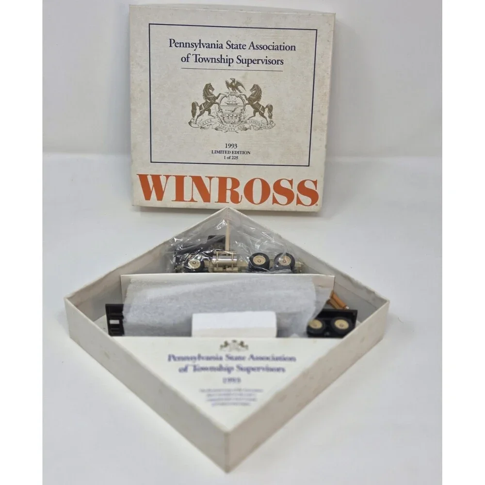 Winross 1993 PSATS Tractor Trailer w/ Case Backhoe Loader 1/225 LE Diecast